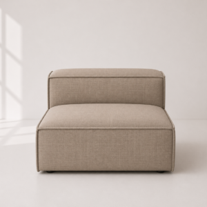 armless middle modular couch unit upholstered seating section