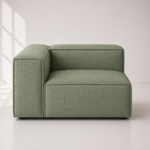 left arm modular couch unit upholstered seating module